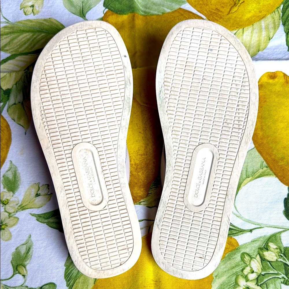 Dolce & Gabbana Lemon Print flip flops Size: 41 - Picture 4 of 9